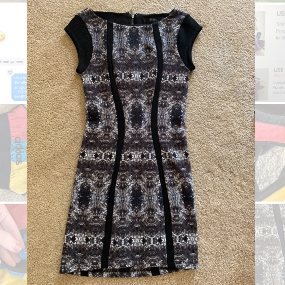 Guess Size 0 gorgeous kaleidoscope dress